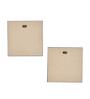 Set of 2 Multicolour Engineered Wood Wall Paintings