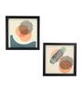 Set of 2 Multicolour Engineered Wood Wall Paintings