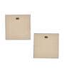 Set of 2 Multicolour Engineered Wood Wall Paintings