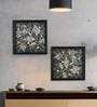 Set of 2 Multicolour Engineered Wood Wall Paintings