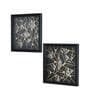 Set of 2 Multicolour Engineered Wood Wall Paintings