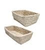 Set Of 2 Natural Sabai Grass Serenity Basket Duo Organizers