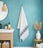 Set Of 2 Navy Blue Cotton Bath & Hand Towels Set