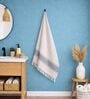 Set Of 2 Navy Blue Cotton Bath Towels