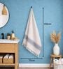 Set Of 2 Navy Blue Cotton Bath Towels