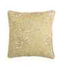 Set Of 2 Ocher Cotton Floral Cushion Covers