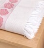 Set Of 2 Pink Cotton Bath & Hand Towels Set