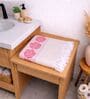 Set Of 2 Pink Cotton Bath Towels