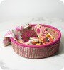 Set Of 2 Pink Sabai Grass Fuschia Flair Baskets