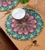 Set of 2 Pure Cotton Geometric Print Digitally Printed Table Runners