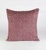 Chenille Plain Solid 16x16 Inch Cushion Covers (Set Of 2)