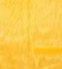 Set of 2 Solid Colour Fur Yellow Cushion Covers 16 x 16 inches