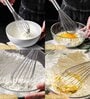 Set of 2 Stainless Steel Egg Whisk and Potato Masher