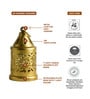 Set Of 2 Gold Metal Table Decor Tea Light Holder