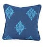 Blue Traditional Cotton 16 x 16 Inch Cushion Covers (Set of 2)