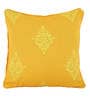 Yellow Traditional Cotton 16 x 16 Inches Cushion Covers (Set of 2)