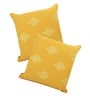 Yellow Traditional Cotton 24 x 24 Inches Cushion Covers (Set of 2)