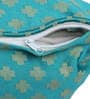 Blue Traditional Poly Cotton 24 x 24 Inches Cushion Covers (Set of 2)