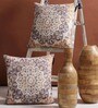 Multicolour Chenille Ethnic Motif 16x16 inches Cushion Cover (2Pc)