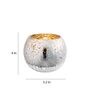 Set of 2 Votive Tealight Candle Holders Mercury Glass