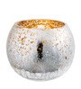 Set of 2 Votive Tealight Candle Holders Mercury Glass