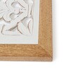 Set of 2 White Wooden Wall Panels