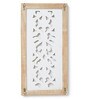 Set of 2 White Wooden Wall Panels