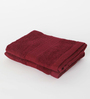 Maroon Solid 380 GSM Cotton Hand Towels (Set of 4)