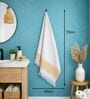 Set Of 2 Yellow Cotton Bath & Hand Towels Set