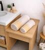 Set Of 2 Yellow Cotton Bath & Hand Towels Set