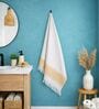 Set Of 2 Yellow Cotton Bath & Hand Towels Set