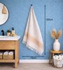 Set Of 2 Yellow Cotton Bath Towels