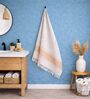 Set Of 2 Yellow Cotton Bath Towels