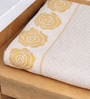 Set Of 2 Yellow Cotton Bath Towels
