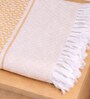 Set Of 2 Yellow Cotton Bath Towels
