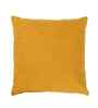 Set Of 2 Yellow Cotton Slub Solid Cushion Covers