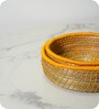 Set Of 2 Yellow Sabai Grass Golden Husk Baskets