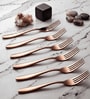 Set of 20 Stainless Steel Rose Gold Cutlery Set