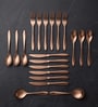 Set of 20 Stainless Steel Rose Gold Cutlery Set