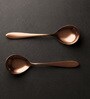 Set of 20 Stainless Steel Rose Gold Cutlery Set