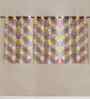 Multicolor Cotton Geometric 5ft Window Curtains (3 Pcs)