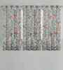 Multicolor Cotton Floral 5ft Window Curtains (3 Pcs)