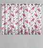 Multicolor Cotton Floral 5ft Window Curtains (3 Pcs)