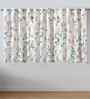 Multicolor Cotton Floral 5ft Window Curtains (3 Pcs)