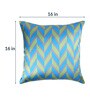 Printed Polyester Abstract Pattern 16x16 Inch Cushion Covers (Set Of 3)