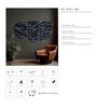 Set Of 3 Black And Blue High Texture Wool And Silk Wall Art