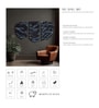 Set Of 3 Black And Blue High Texture Wool And Silk Wall Art