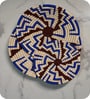 Set Of 3 Blue Sabai Grass Echo Drift  Wall Plate