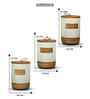Set of 3 Brew Essentials Luxe Ceramic and Wooden Jar Containers