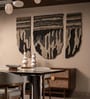 Set Of 3 Brown-Beige High Texture Wool Wall Art